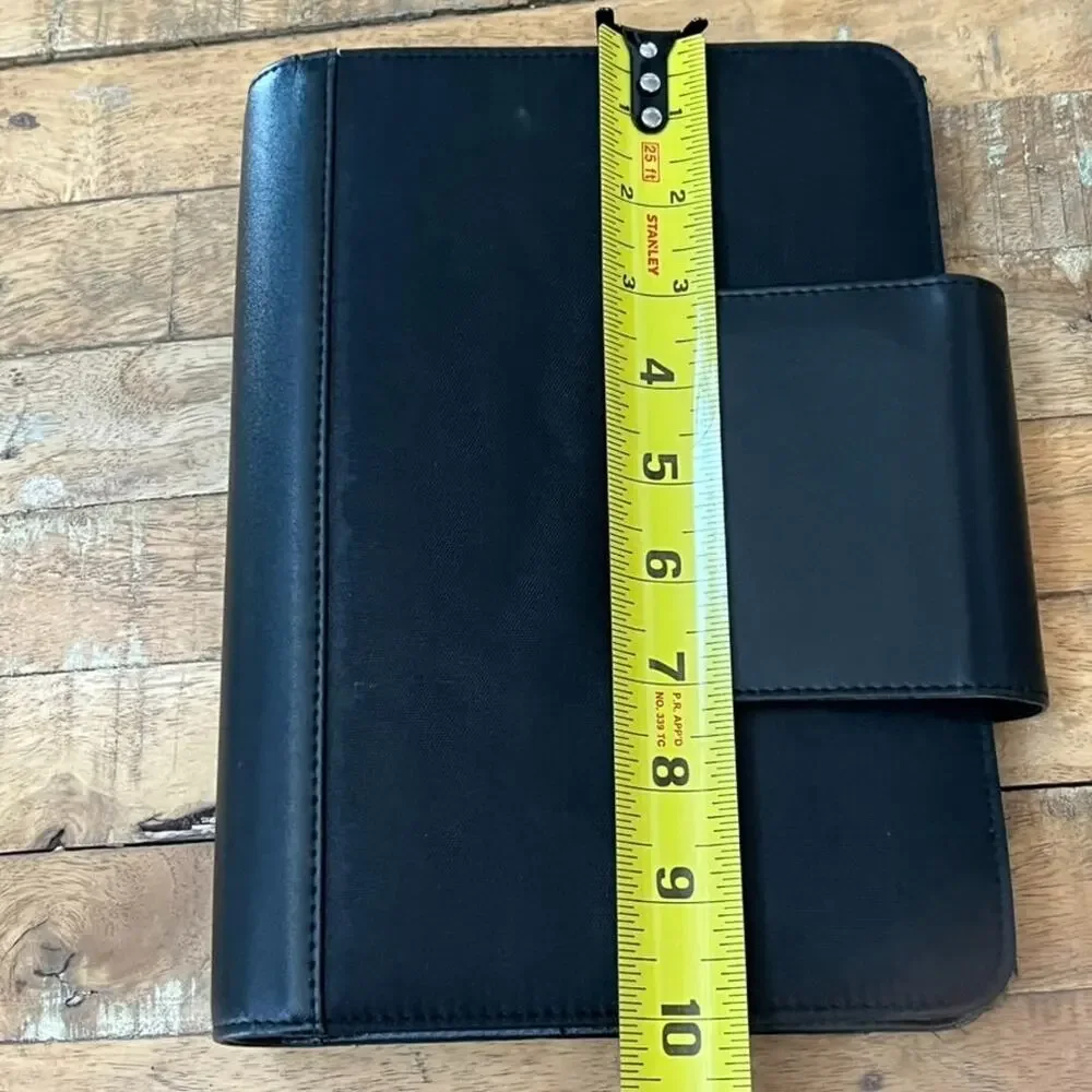 Franklin Covey 365 Planner Black Leather Canvas Magnet Closure